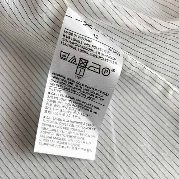 Banana Republic Women’s Light Gray Blazer Sz 12 - Picture 8 of 9